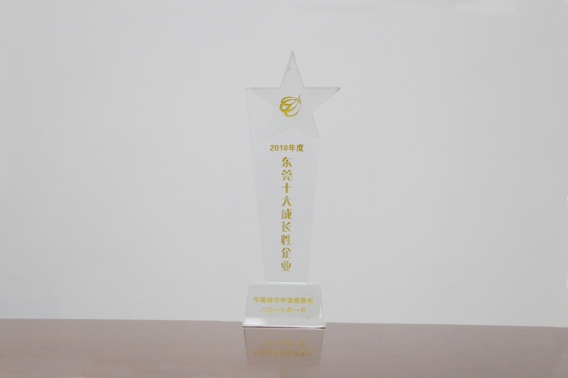 龙8国际官网正版_荣获“2018东莞十大成长性企业”